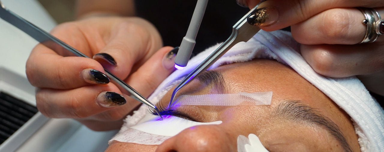 Efficient LED Lash Adhesive Application Process