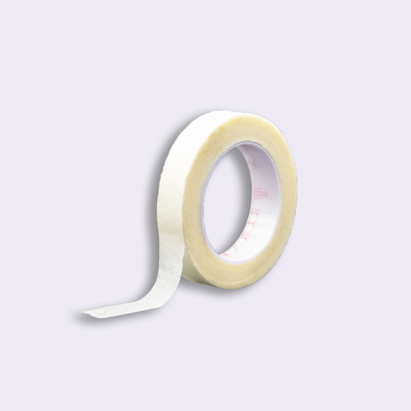 skinny tape provides a gentle release to manipulate precisely eyelids and lashes