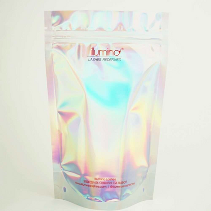 RESEALABLE POUCH – HOLOGRAPHIC WITH CLEAR WINDOW