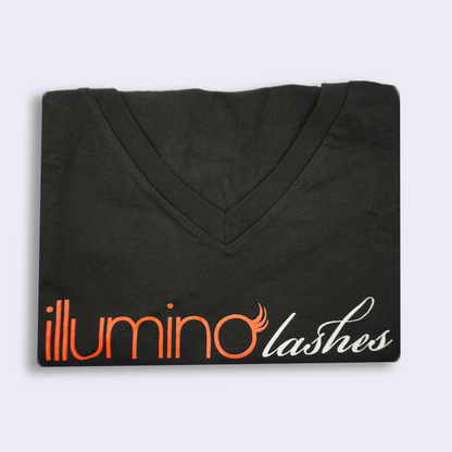 Comfy black cotton Women’s V-neck t-shirt 